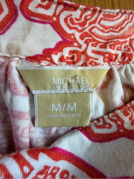 Michael Kors Women’s Orange  Paisley Pattern Sleeveless Too Blouse Size Medium - Picture 5 of 10